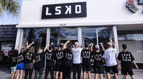 LSKD team members standing outside US retail store