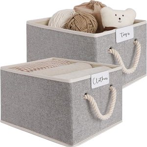 Fabric Storage Baskets for Shelves
